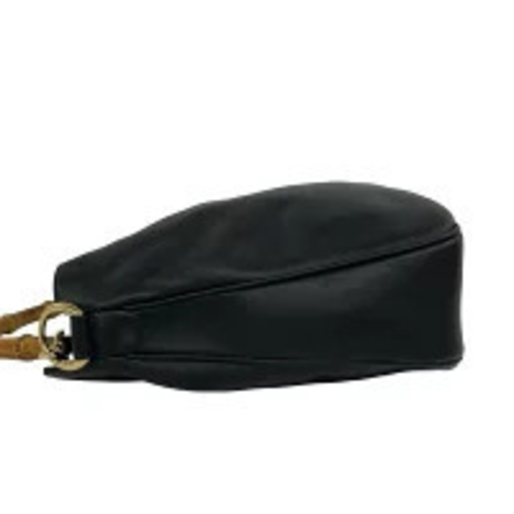 Gucci Bamboo Leather Shoulder Bag Black - Picture 5 of 10